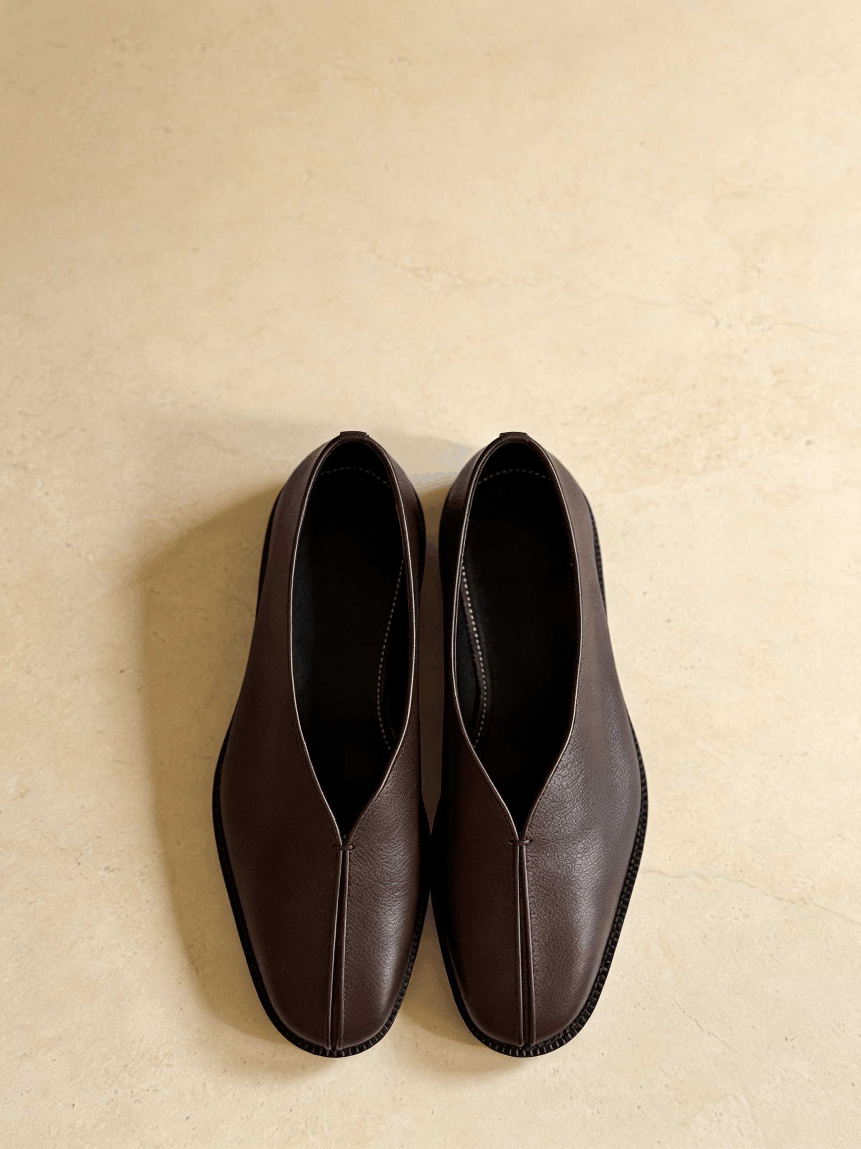 the piped dark brown