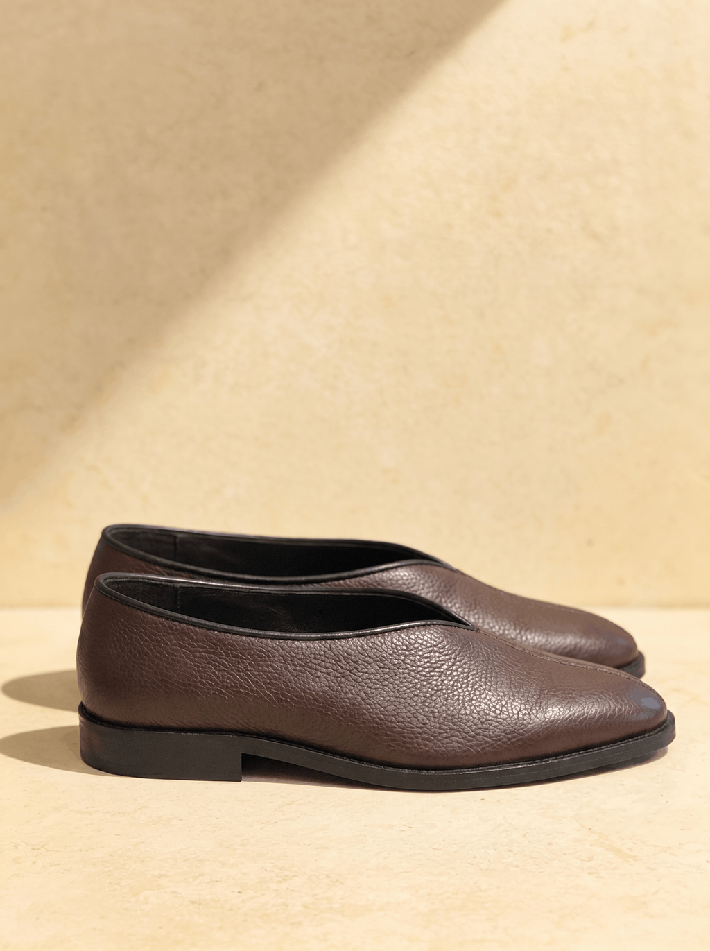 the piped dark brown
