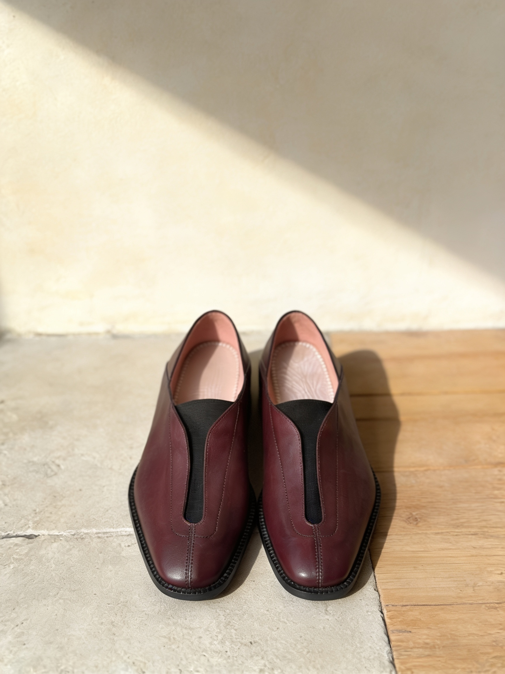 the loafers burgundy