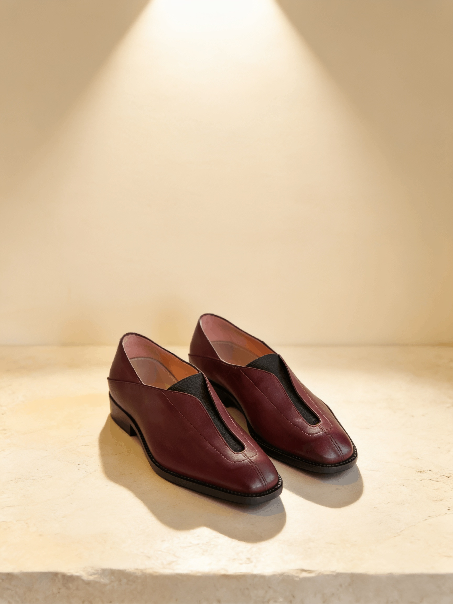 the loafers burgundy